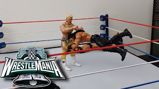 Wrestlemania 40 The Rock amp Reigns vs Rhodes amp Rollins Stop Motion [upl. by Joost304]