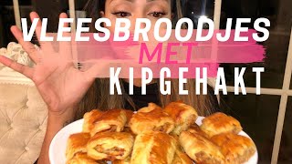 VLEESBROODJES MET KIPGEHAKT SURINAAMSE SAUCIJZENBROODJES  DE TAUSJES KLOG 12 KOOKVLOG FOODVLOG [upl. by Gusba]