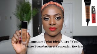 Lancome Teint Idole Ultra Wear Matte Foundation Shade Comparison amp Review 500 520 [upl. by Ambrosane]