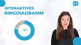 Interaktives Ringdiagramm in Excel  EINFACH und AUSSAGEKRÄFTIG [upl. by Granny]