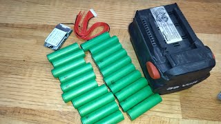 Hilti te 6a 36v battery upgrade nimh to lithium 5AH 18650  bms 30A [upl. by Nadnarb]