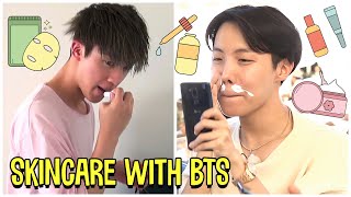 Skincare Routine With BTS [upl. by Tom590]