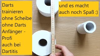 Darts trainieren ohne Scheibe oder Dartpfeile effektiv leise Wurf üben sogar mit Dartitis möglich [upl. by Eicnan733]