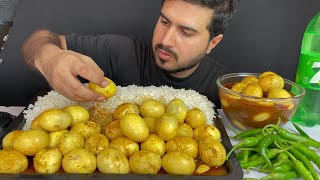 ASMR EATING EGG CURRY WITH RICEGREEN CHILLIEXTRA GRAVY  REAL MUKBANGNO TALKING [upl. by Avuha]