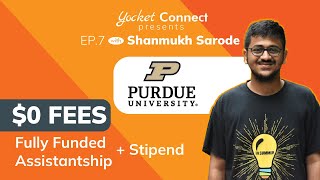 How I got Fully Funded PhD at Purdue University  Research Assistantship  Stipend  EP 07 [upl. by Tandy]