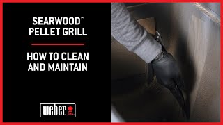 Weber Searwood Pellet Grill How to Clean and Maintain [upl. by Pawsner435]