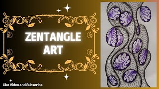 Zentangle Art 🎨  Zentangle Art for Beginners ✏️  Doodle Art  Arts by Saman [upl. by Cadmarr411]