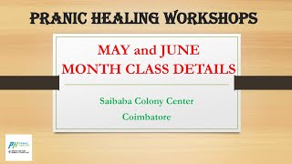 GMCKS Pranic Healing and Arhatic Yoga courses in Tamil  May and June month course details [upl. by Semreh125]