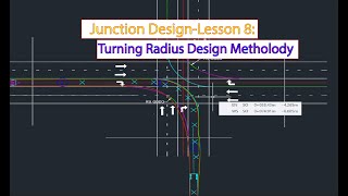 Junction Design in Civil 3DTurning Radius Design Vehicle and Swept Path [upl. by Alwyn]