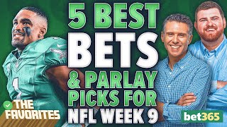 5 NFL Week 9 BEST BETS amp NFL PARLAY Picks from Simon Hunter amp Chad Millman  The Favorites Podcast [upl. by Jarv]