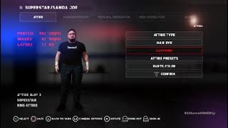 WWE 2K18 Samoa Joe wwe raw January 30 2017 Attire [upl. by Oba16]