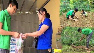 The orphan boy dug the soil and went to buy vegetable seedlings to bring home [upl. by Necyla175]