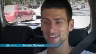 Novak Djokovic The Open Drive Brought To You By Kia  Australian Open 2012 [upl. by Ulah]