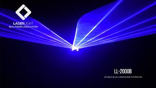 MAK AUDIO LASER LIGHT LL 2000B LASER AZUL 2W 2 SAÍDAS [upl. by Mick]