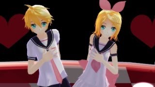 【MMD】UraOmote Lovers Two Faced Lovers  Kagamine Len amp Rin [upl. by Nabroc]