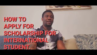 STUDY ABROAD TIP ON HOW TO APPLY FOR SCHOLARSHIP FOR INTERNATIONAL STUDENTS [upl. by Odom]