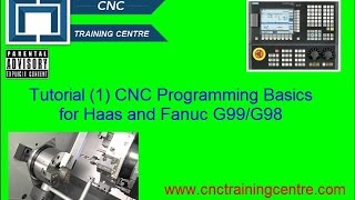 1 CNC Program Basics Haas Fanuc Mazak ISO G99G98 [upl. by Fasta]