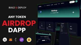 Create and Deploy a Crypto Token Airdrop DApp Using Nextjs amp Solidity on Any Blockchain Network [upl. by Hafler68]