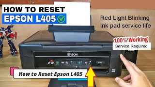 How to Reset Epson L405 l565 Printer  epson l405 l565 resetter software free download  ink pad [upl. by Loyce960]