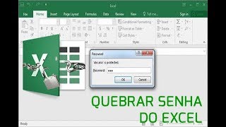 Quebrar Senha de Planilha do Excel  Planilha Protegida Aprenda como Desbloquear [upl. by Anat]