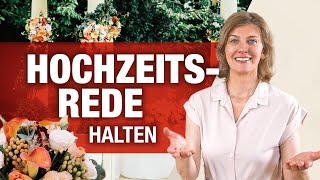 Hochzeitsrede halten I Mit diesen Tipps gelingt dir die perfekte Rede  Nicole Krieger [upl. by Dam]