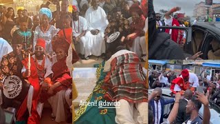 Davido Lay Flat On the Floor To Greet Inlaws amp Fathers Official Traditional Marriage chivido2024 [upl. by Lebiram385]