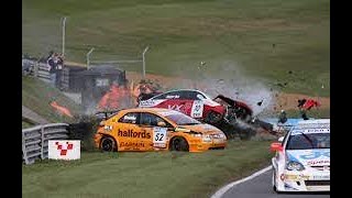 2008 British Touring Car Championship BTCC Highlights Rounds 01 to 03 Brands Hatch Indy [upl. by Ynaffat]