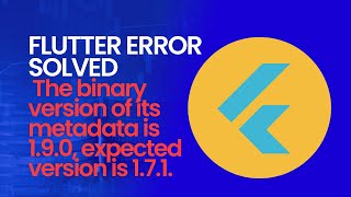 flutter error Module was compiled with an incompatible version of Kotlin The binary version of its [upl. by Cressida]