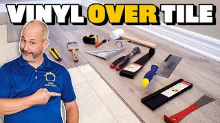 10 Tips For Installing Vinyl Over Tile [upl. by Yrebmik65]