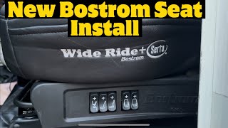 Bostrom Wide Ride Serta install in Freightliner amp Overview [upl. by Kawai]