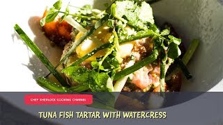 Tasty Tuna Tartar with watercress and Asian spices [upl. by Towrey]