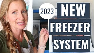 UPDATED FREEZER TOUR  New DEEP FREEZER ORGANIZATION SYSTEM that helps SAVE you MONEY [upl. by Lleneg]