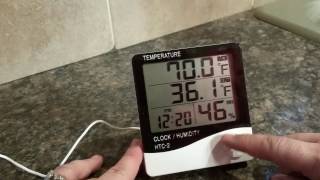 Digital Hygrometer Indoor Humidity Meter and Temperature Monitor [upl. by Enotna]