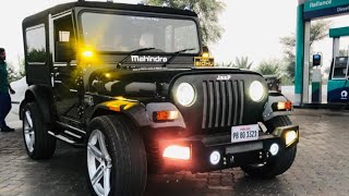 Modified thar with low profile tyre 20 inches alloys by Ankita Jeeps Ph No9966660373 [upl. by Yenterb]