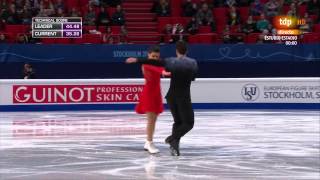 Adriá Díaz amp Sara Hurtado FP European Ice Dance 2015 Stockholm [upl. by Arehsat]