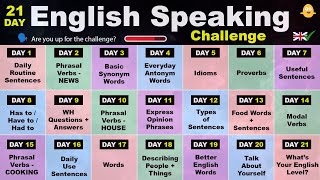 The 21Day English Speaking Challenge [upl. by Garvin]