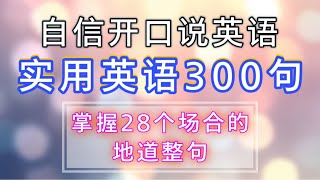 实用英语300句  掌握28个场合的地道整句  帮助初学者快速融入英语社会  Learn English [upl. by Cissy787]