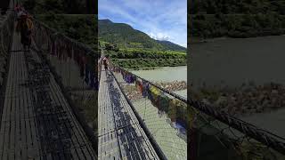 Punakha suspension bridge Bhutan [upl. by Lunneta]