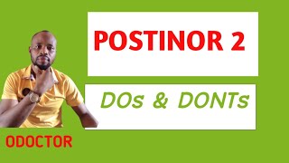 POSTINOR 2  Uses Side Effects How it works Dos and Donts postinor2 preventpregnancy sex [upl. by Miah]