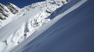 Aiguille du Midi Couloir des Cosmiques Glacier de Taconnaz ski de randonnée montagne Chamonix [upl. by Airahs]