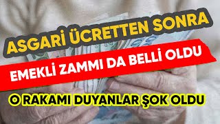 EMEKLİ MAAŞI ZAM ORANI BELLİ OLDU ASGARİ ÜCRET SEVİYESİNE GELİYOR MU [upl. by Llessur87]