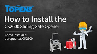 TOPENS CK2600 Gate Opener Installation Video [upl. by Mitchiner917]