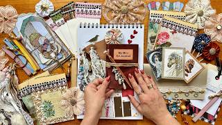 13 Simple Junk Journal Ideas🧵Quick Embellishments [upl. by Atinav]