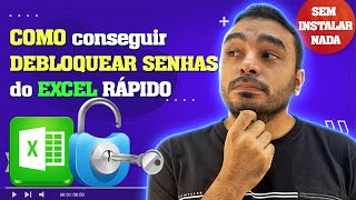 Planilha do Excel  Como Quebrar a Senha e Desbloquear Planilhas no Excel [upl. by Ydnirb]