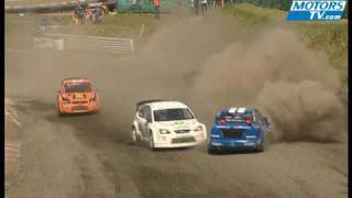 European Rallycross big crash at Buxtehude 2009 [upl. by Lachus151]