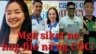 Celebrities na nagfile na ng certificate of candidacy [upl. by Aldarcie]