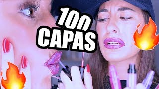 100 CAPAS de LABIALES🔥  AdvientoPG paulagonu [upl. by Varian]