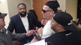 Nate Diaz IMMEDATELY AFTER Jorge Masvidal BRAWL GOES AT IT AGAIN as Security RESTRAINS amp SEPARATES [upl. by Dnumsed837]