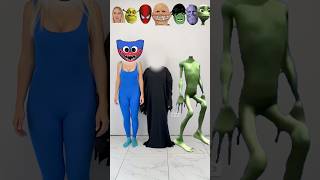 Huggy Wuggy VS Spiderman VS Hulk Wrong heads shorts by Leisi Crazy [upl. by Sirak604]