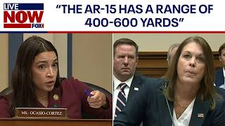 AOC questions Secret Service perimeter against AR15 rifle range  LiveNOW from FOX [upl. by Ilyah289]